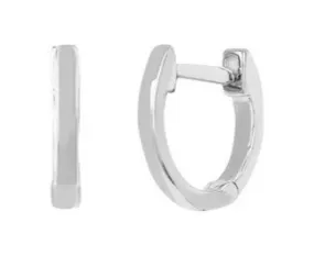 14K White Gold Mini Huggie Earrings