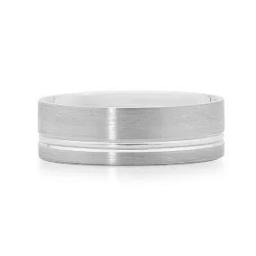 18ct white gold men's ring