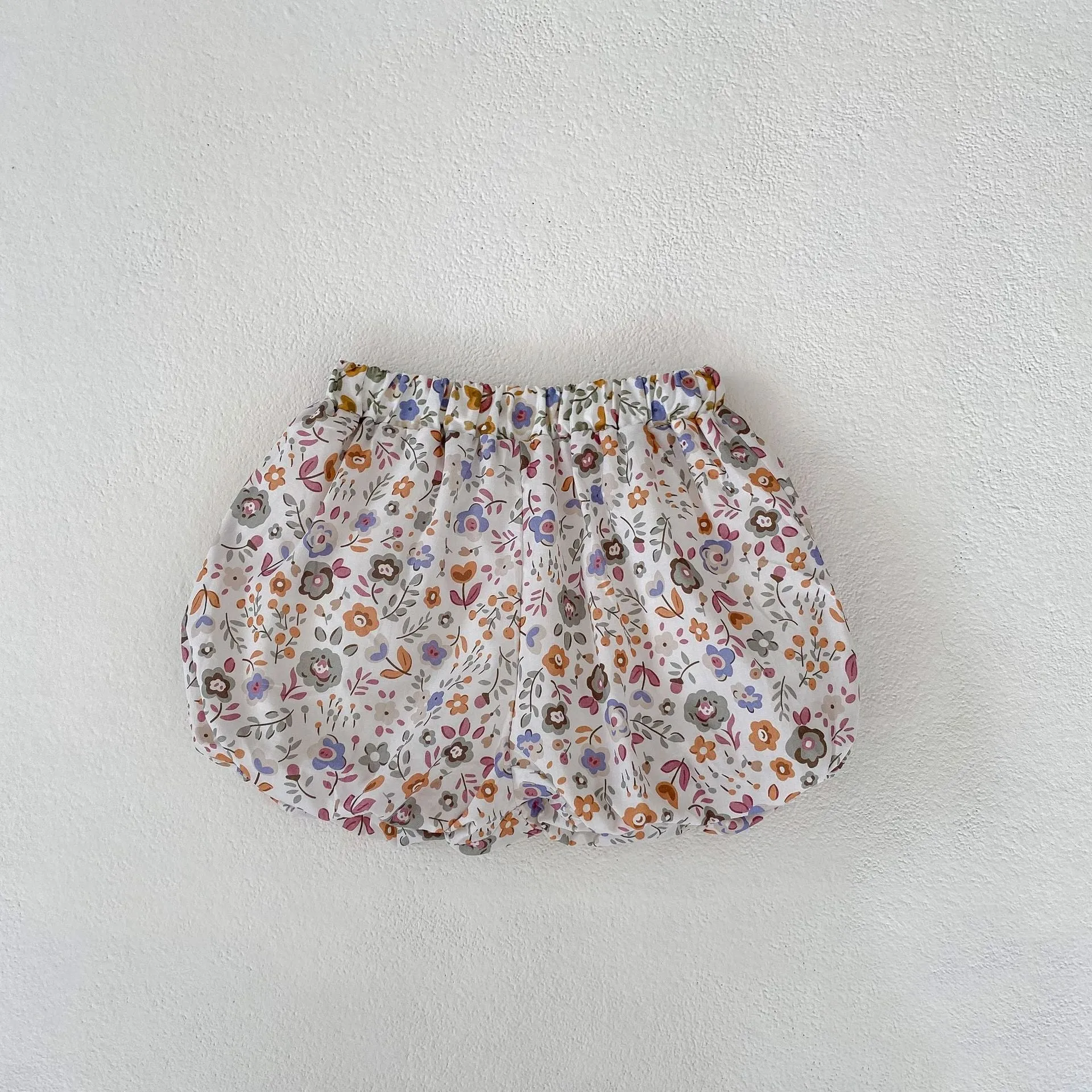 2 Pieces Set Baby Kid Girls Solid Color Print Tops And Flower Shorts Wholesale 230828281