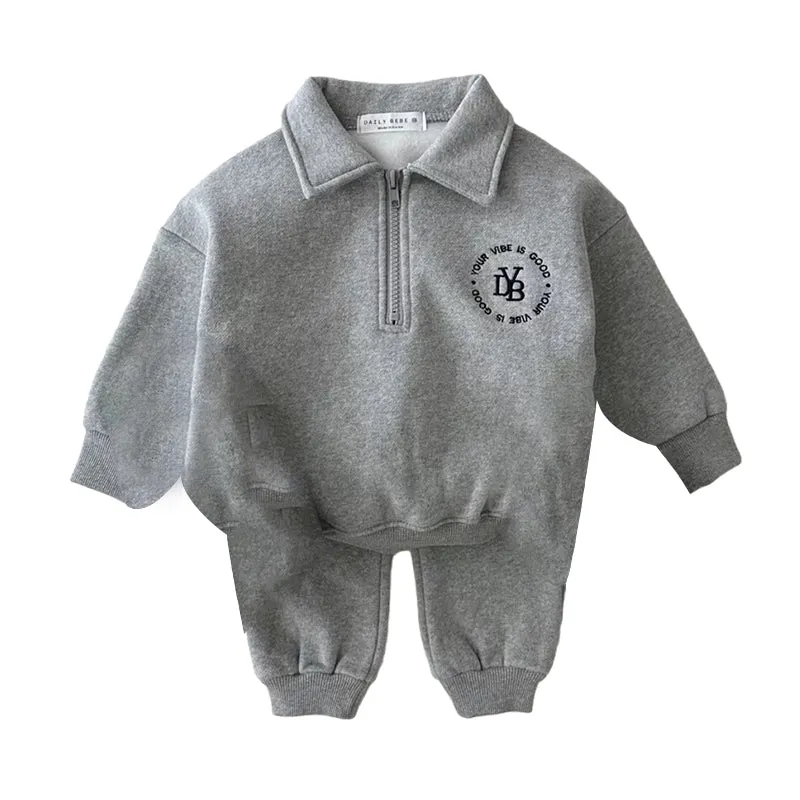 2 Pieces Set Baby Unisex Letters Polo Shirts And Solid Color Pants Wholesale 230111217