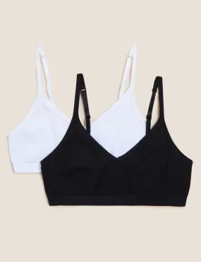 2pk Seamfree Cropped Tops (9-16 Yrs)