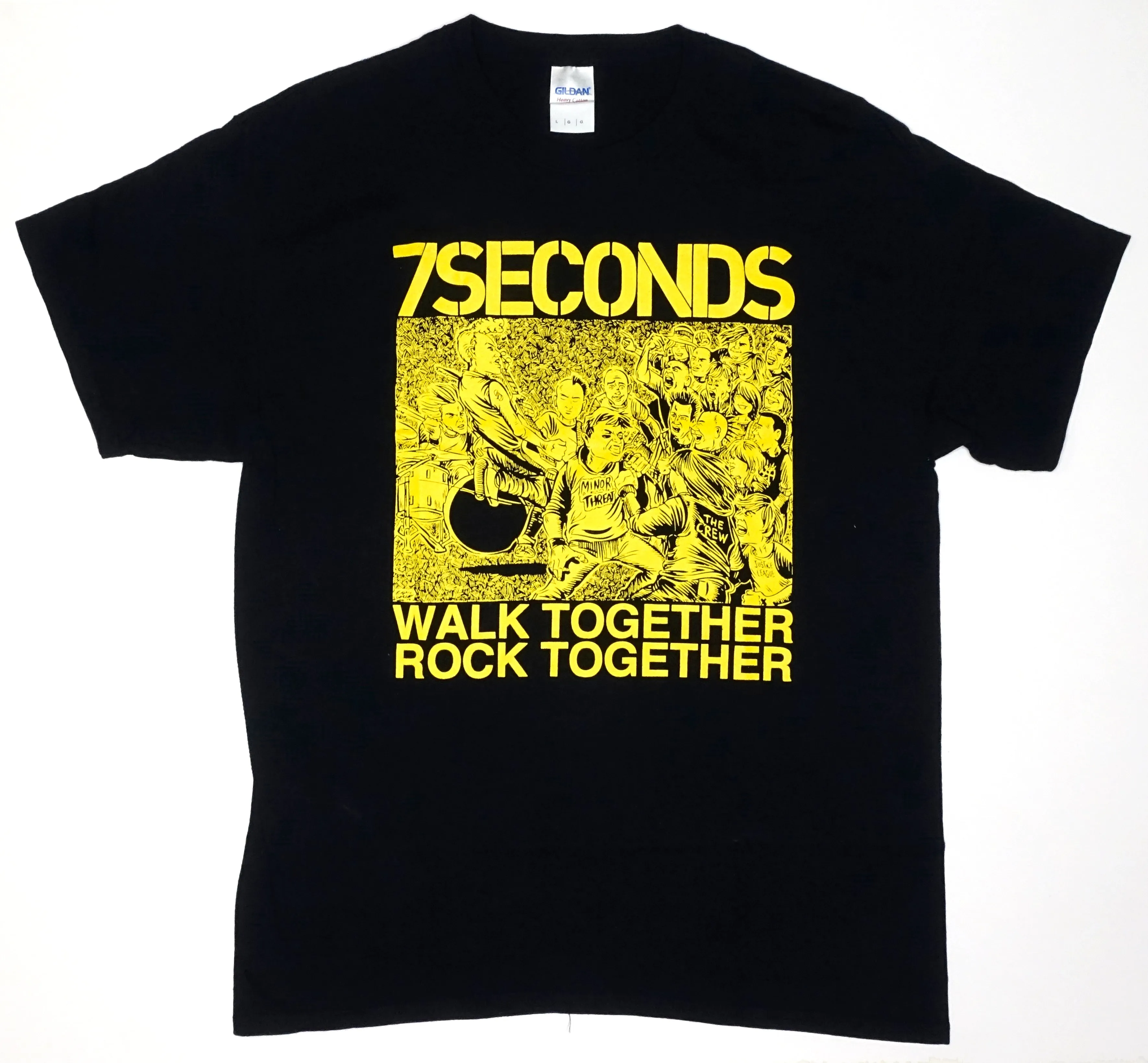 7 Seconds  ‎–  Walk Together Rock Together Brian Walsby 00's Redux Shirt Size Large