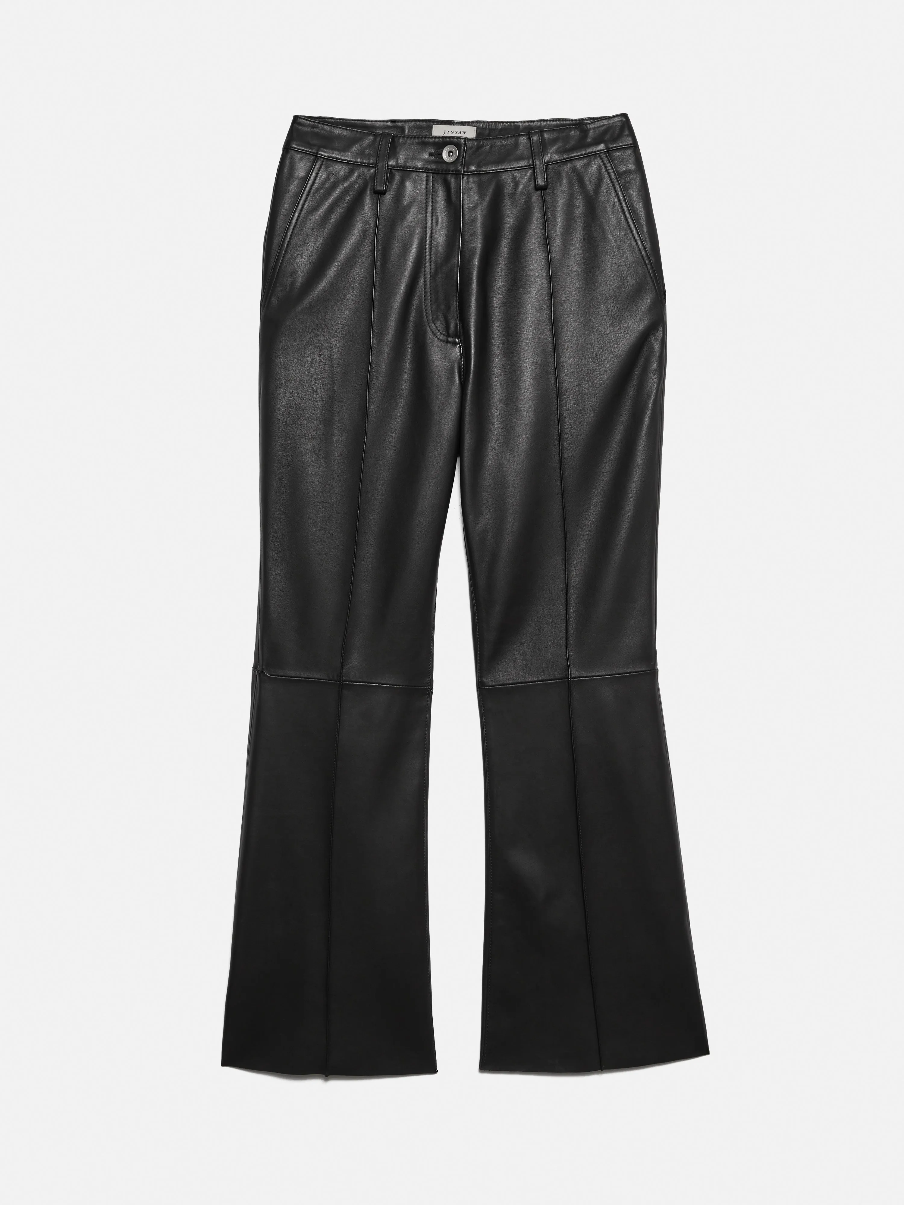 Abby Leather Trouser | Black