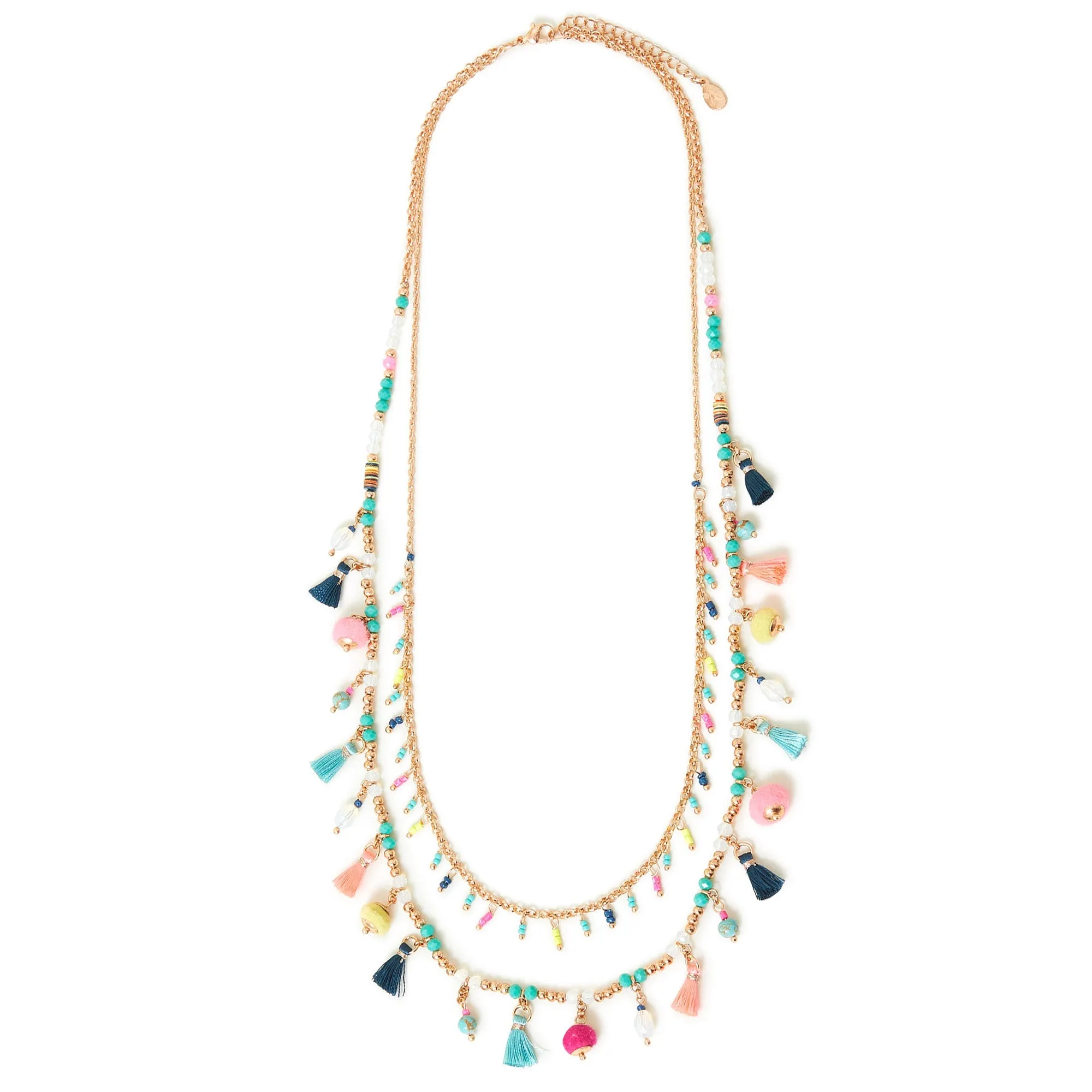 Accessorize London Women's Layered Tassel Necklace