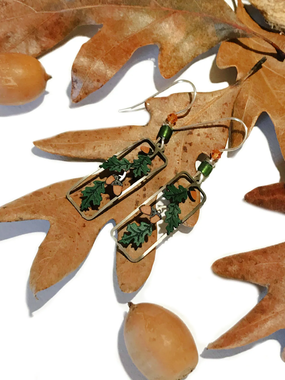 Acorn & Oak Leaf Dangles by Sienna Sky