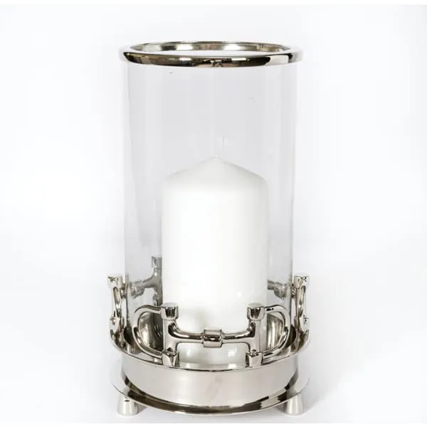 Adamsbro Hurricane Snaffle Bit Candle Holder Silver