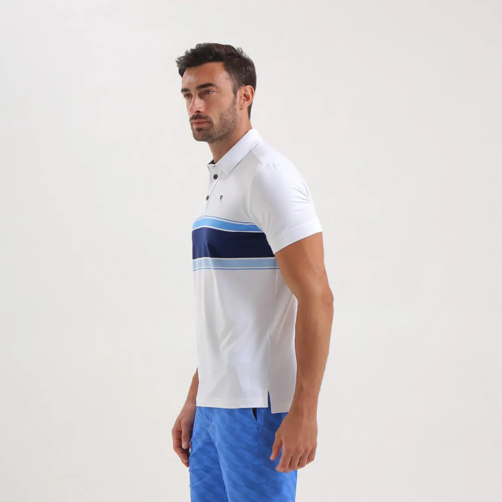 AGELONG | STRIPED SUNBLOCK POLO