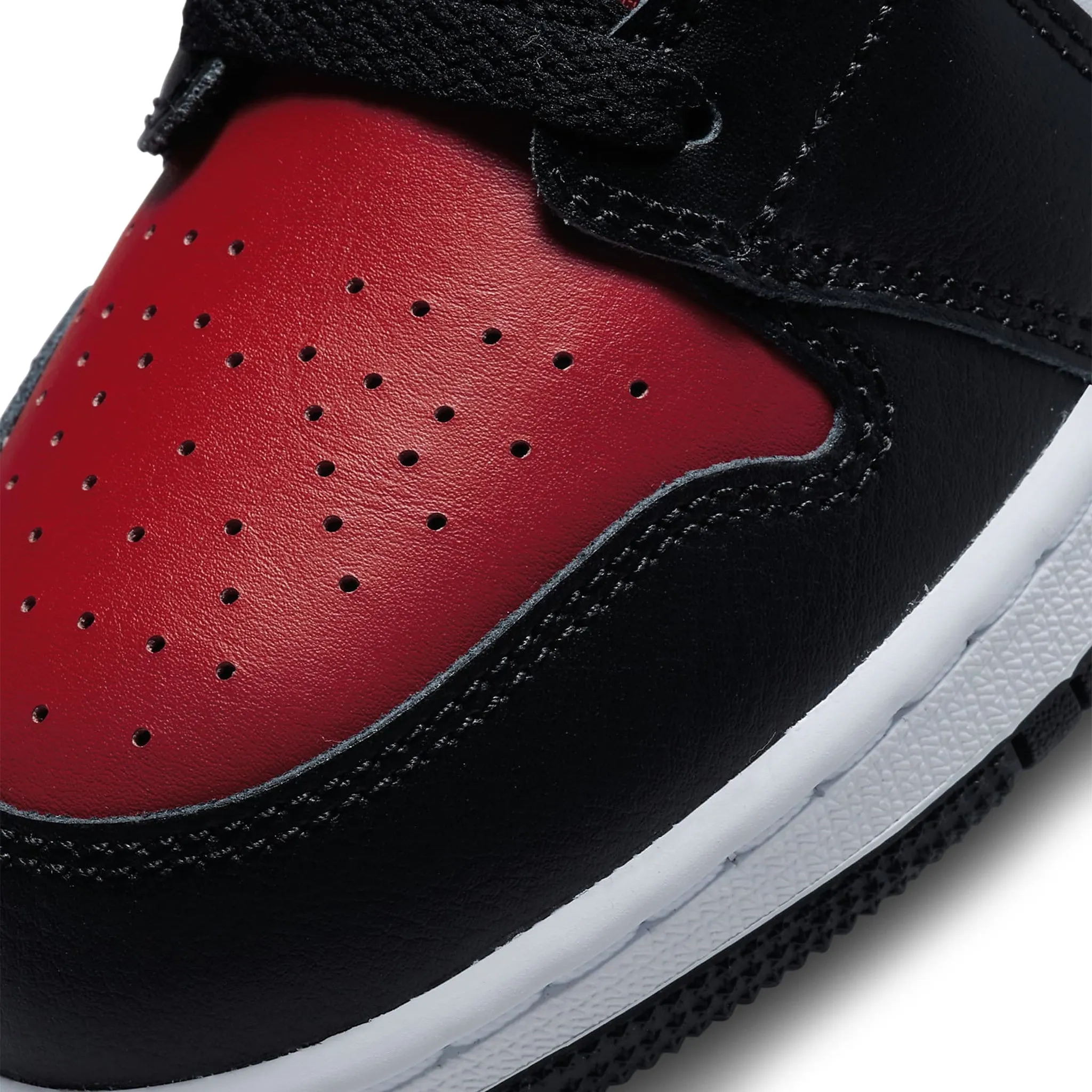 Air Jordan 1 Mid Black Fire Red (GS)