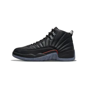 Air Jordan Mens 12 Retro Shoes Black/Bright Crimson