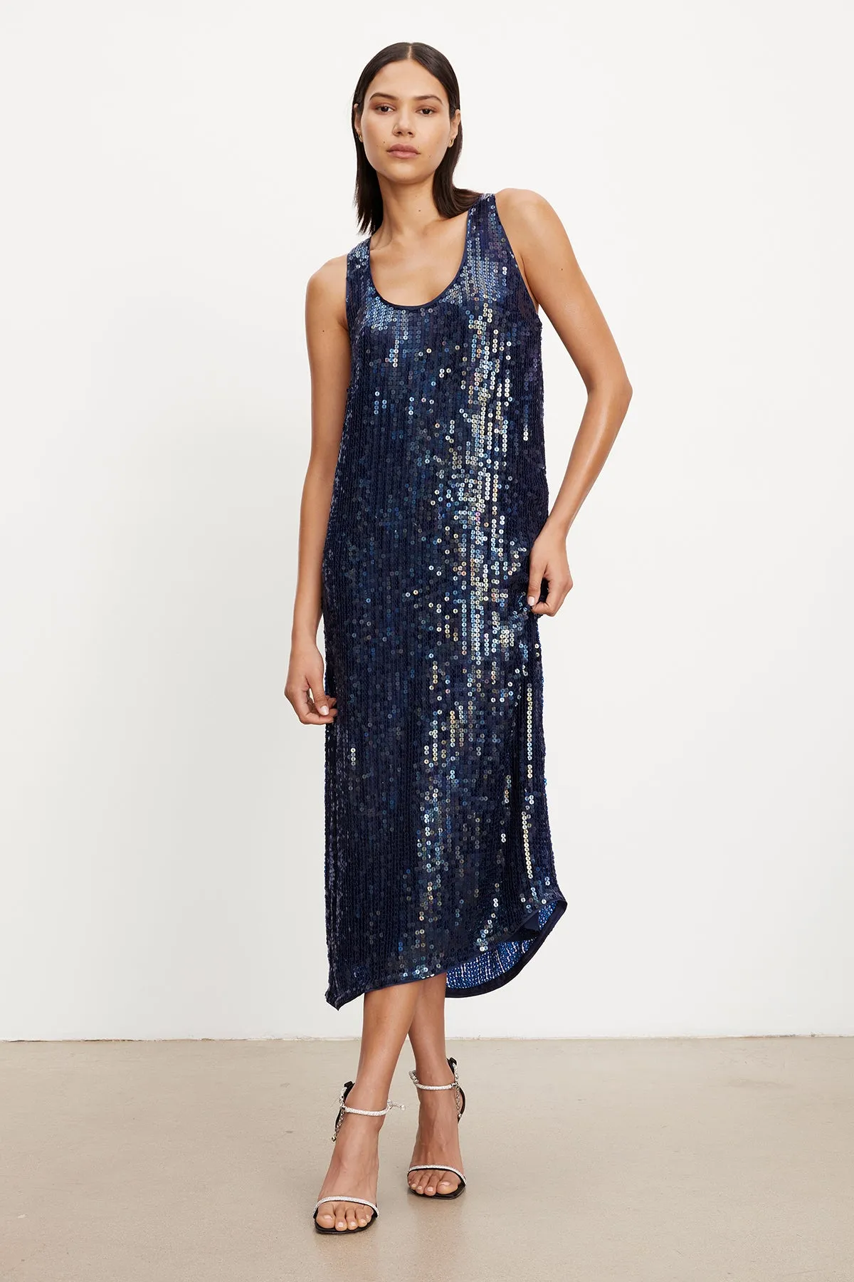 ALENA SEQUIN TANK DRESS