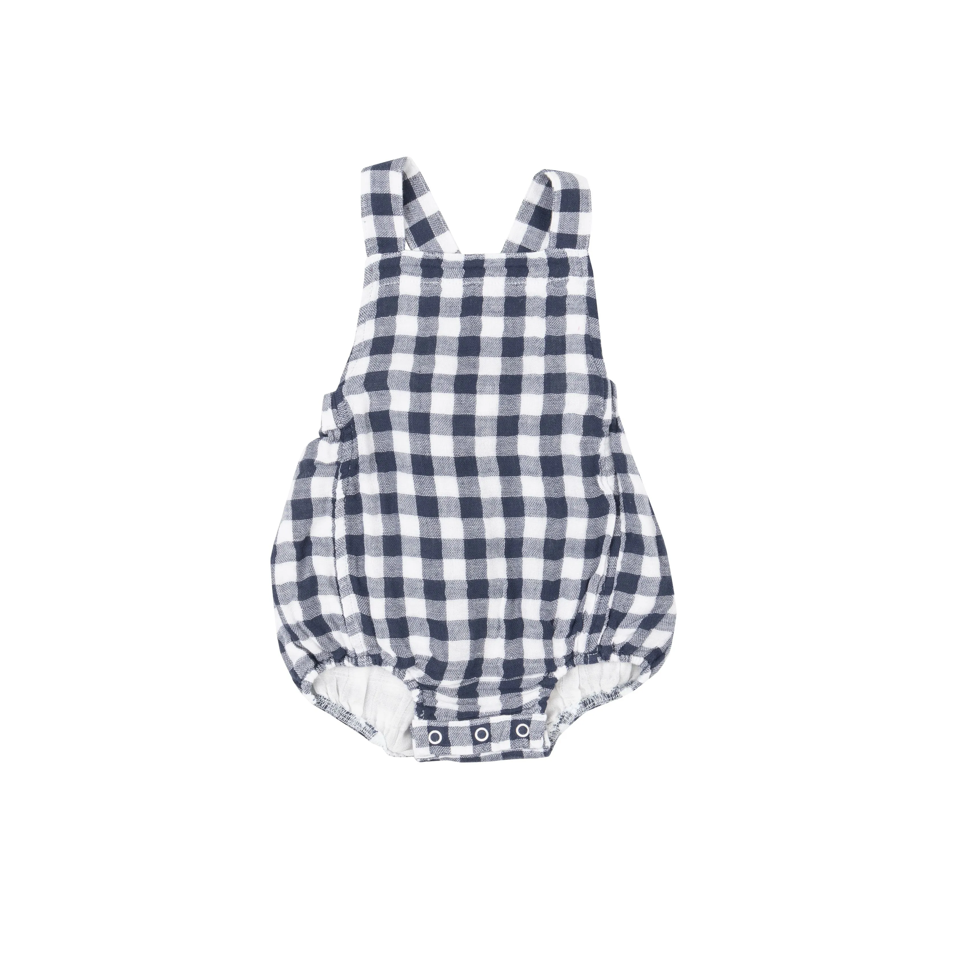 Angel Dear - Navy Gingham Retro Sunsuit