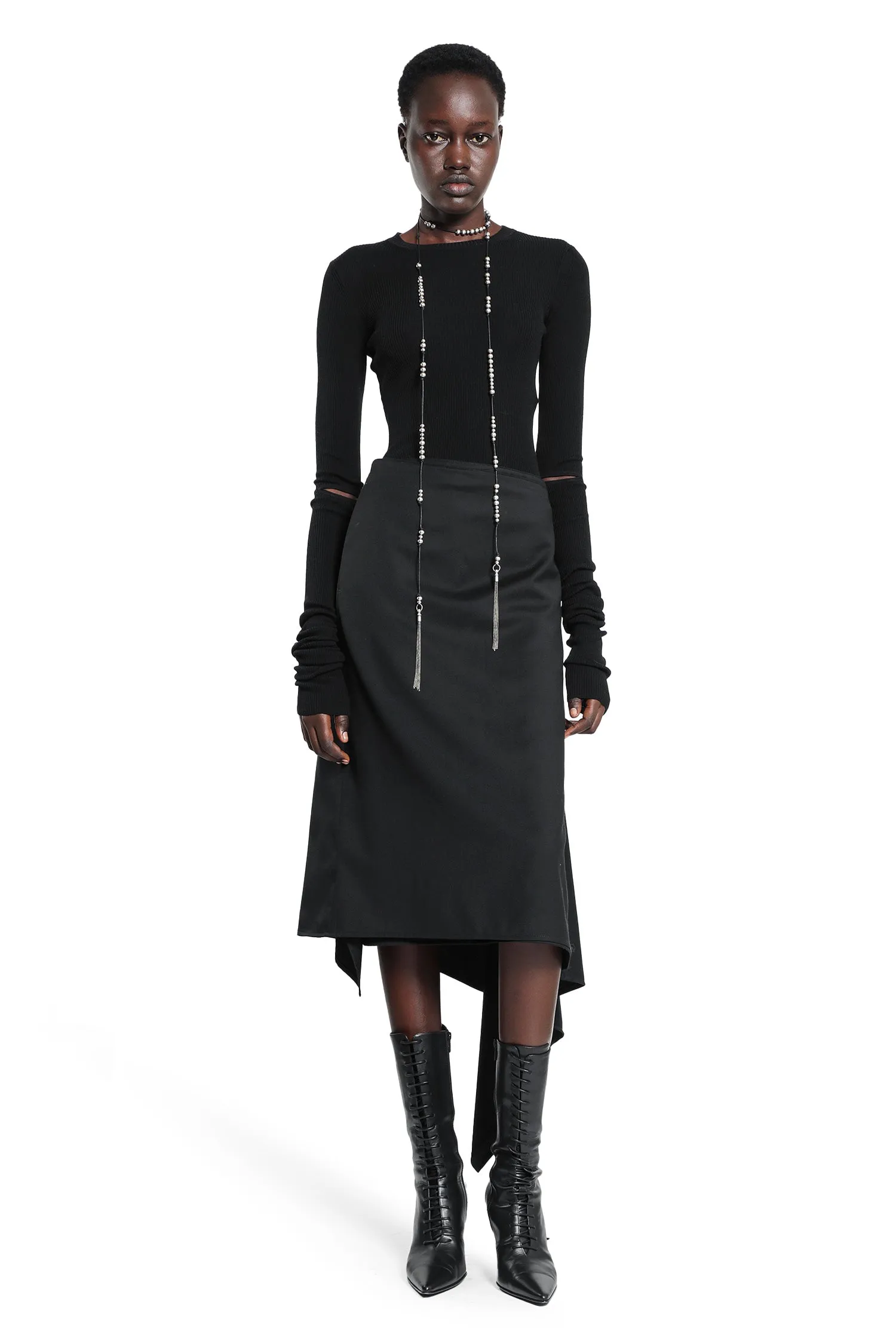 ANN DEMEULEMEESTER WOMAN BLACK SKIRTS