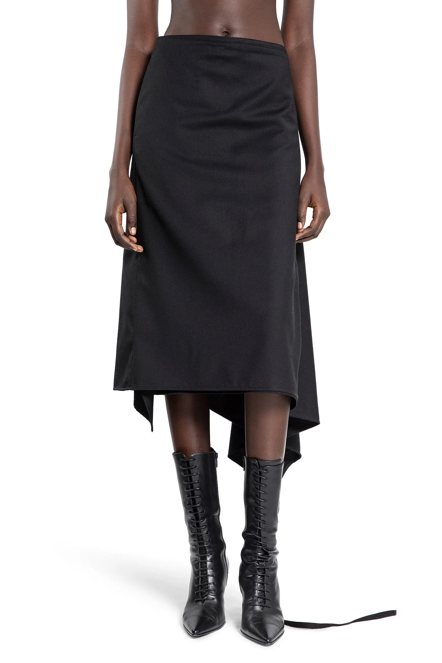 ANN DEMEULEMEESTER WOMAN BLACK SKIRTS