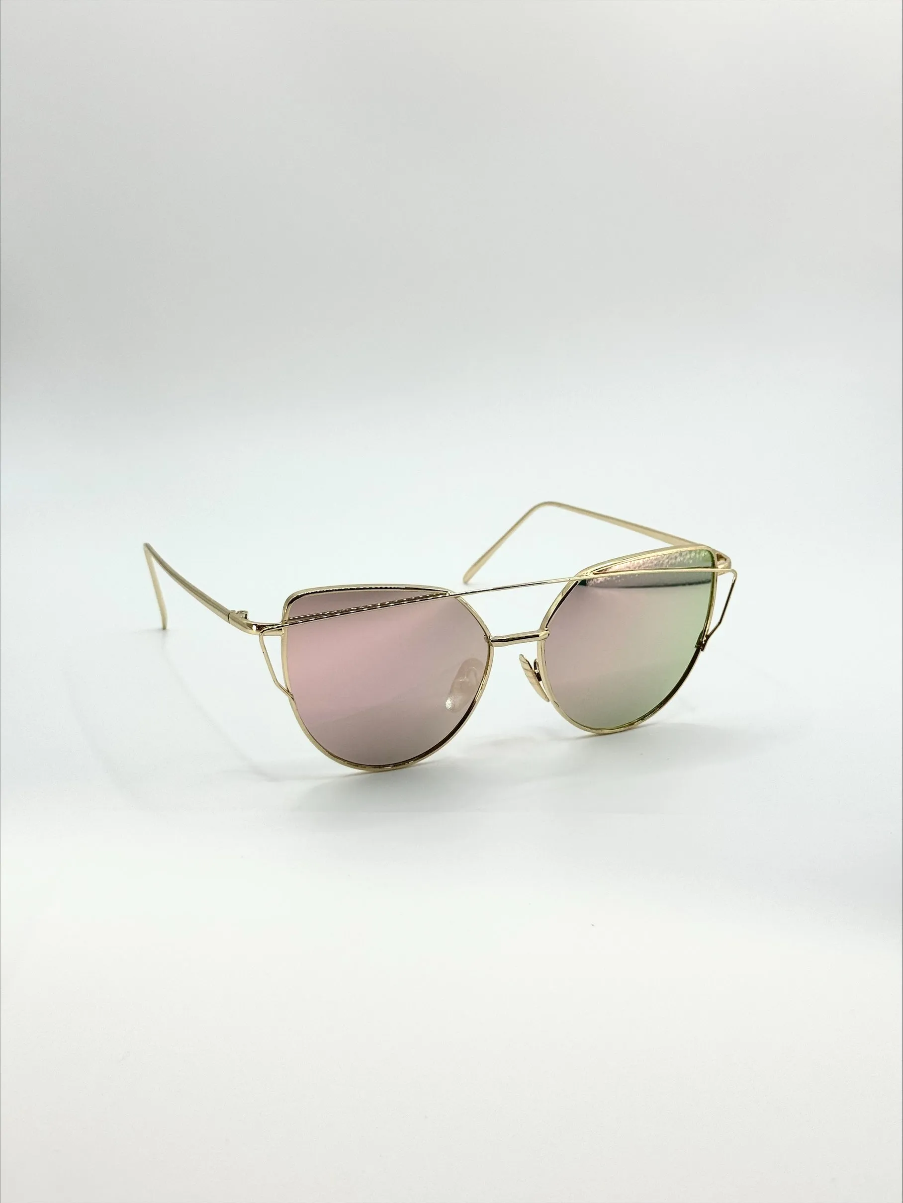 Annie Gold/Mirror tint Sunglasses