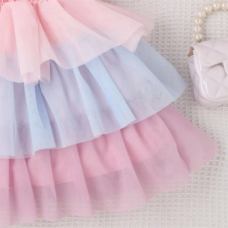 ANNIKA Layered Tulle Dress