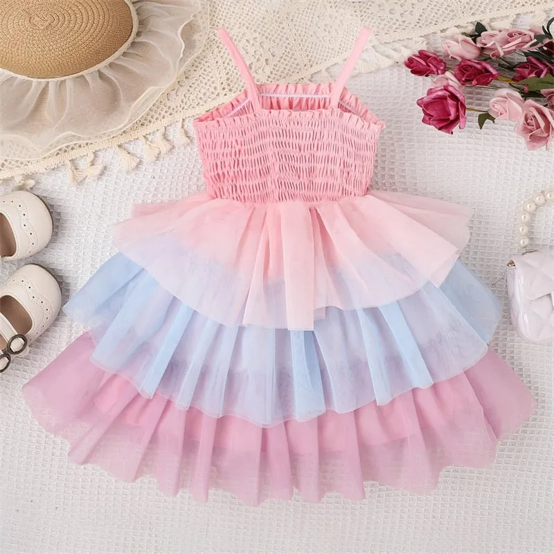 ANNIKA Layered Tulle Dress