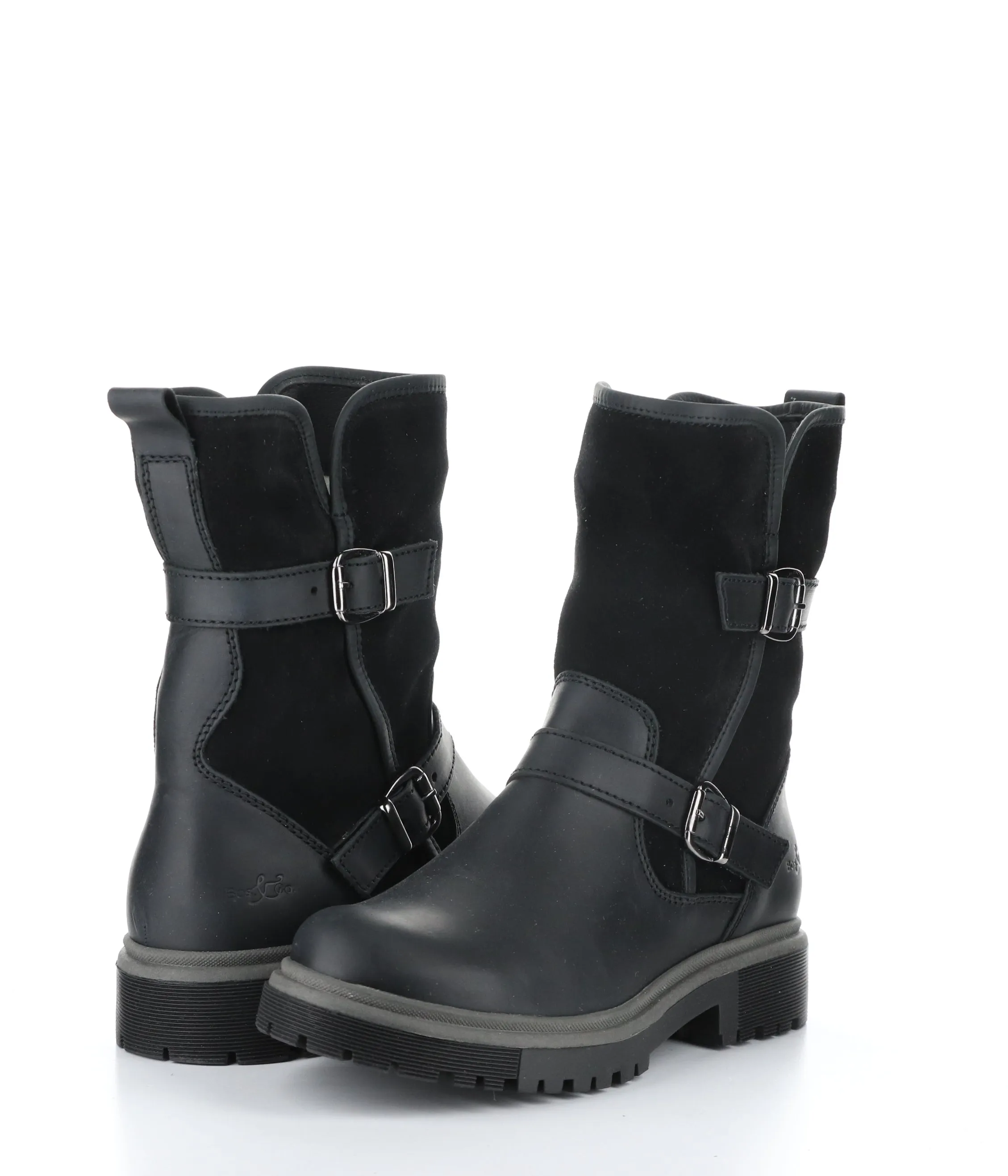 ANOVA BLACK Round Toe Boots