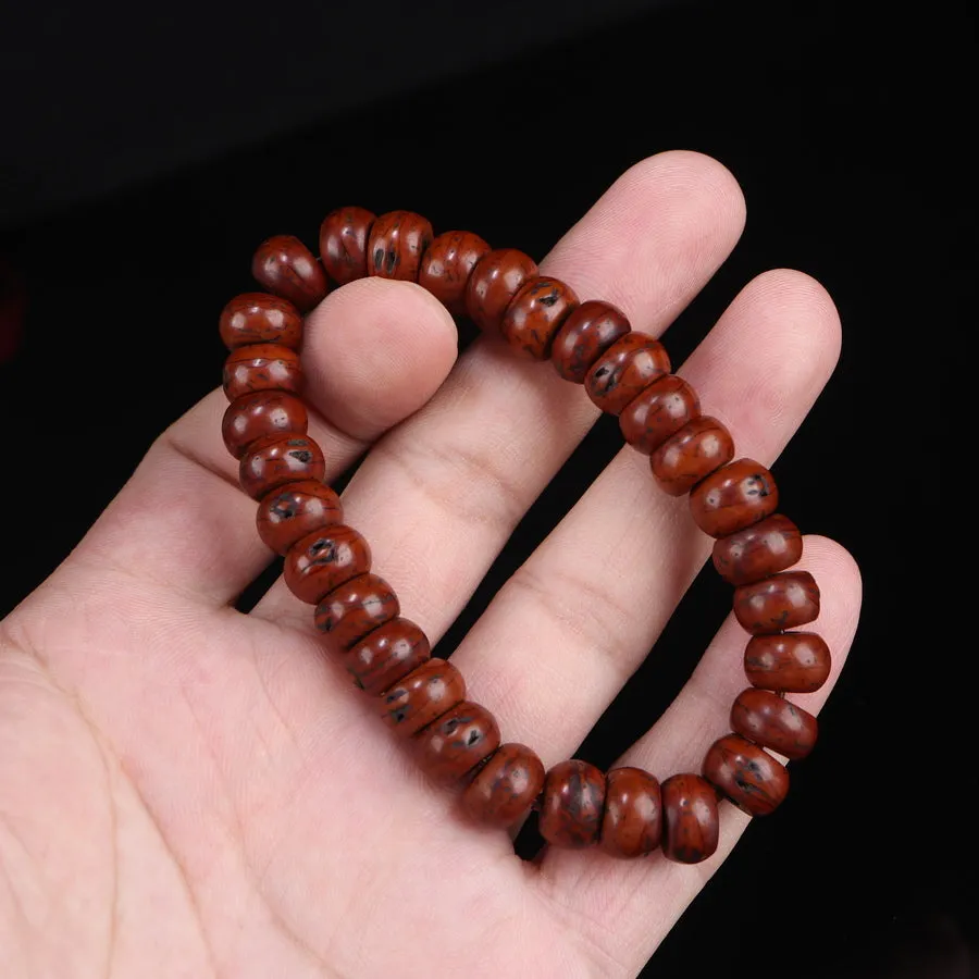 Antique Tibetan Red Bodhi Beads Mala