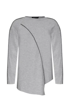 Asymmetric Long Sleeve T-shirt