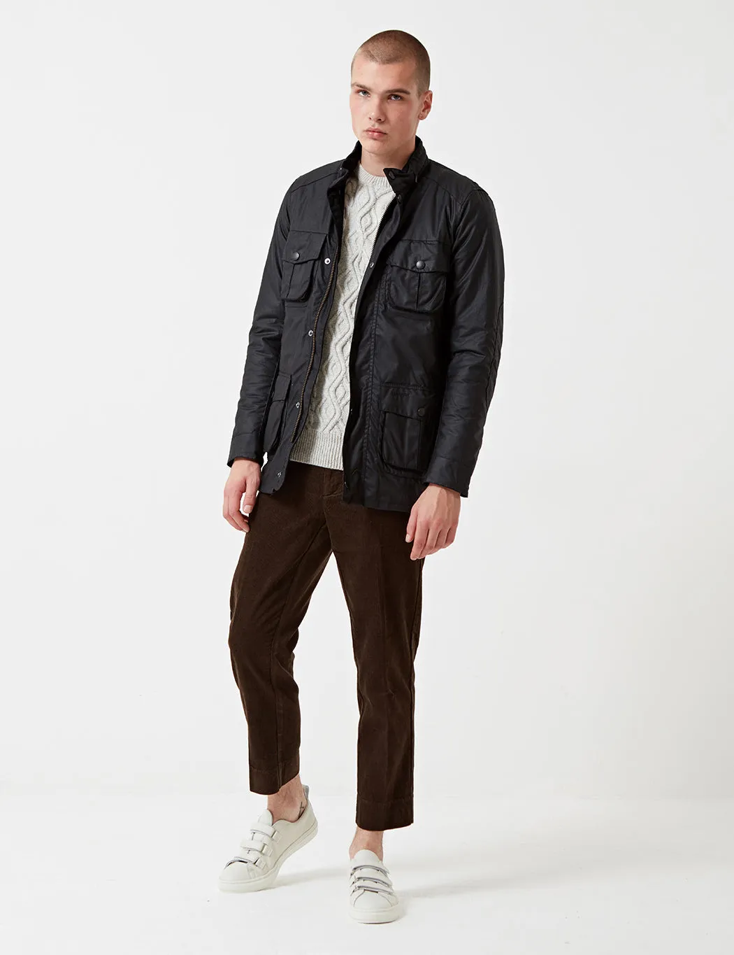 Barbour Corbridge Wax Jacket - Black