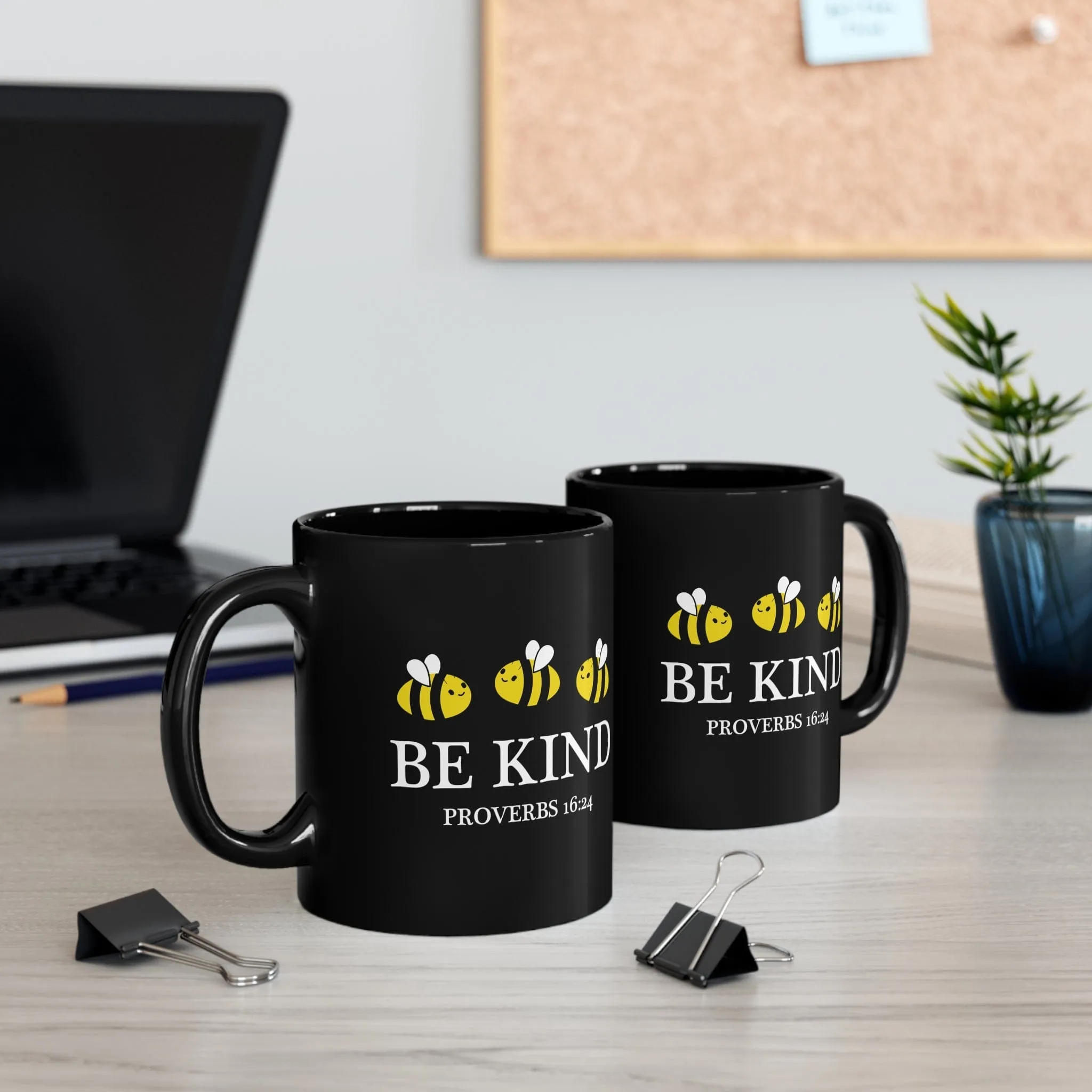 Be Kind 11oz Black Mug