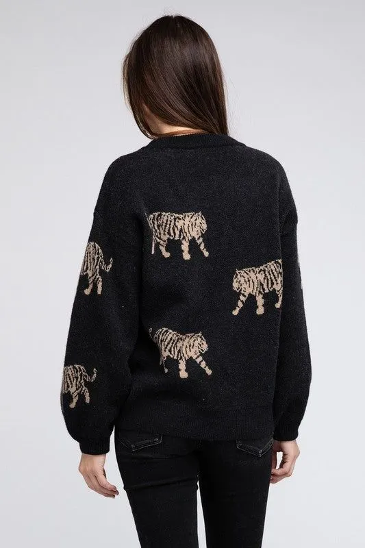 BiBi Tiger Pattern Sweater