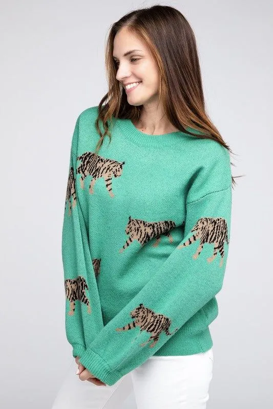 BiBi Tiger Pattern Sweater