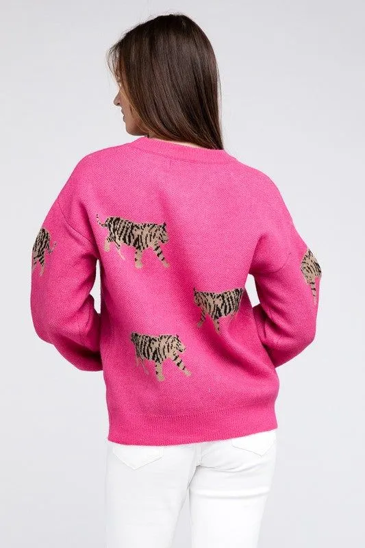 BiBi Tiger Pattern Sweater