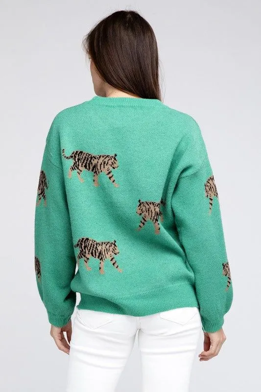 BiBi Tiger Pattern Sweater