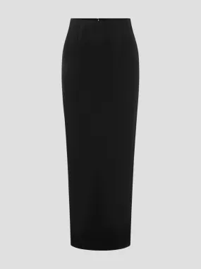 Black Gigi Pencil Midi Skirt