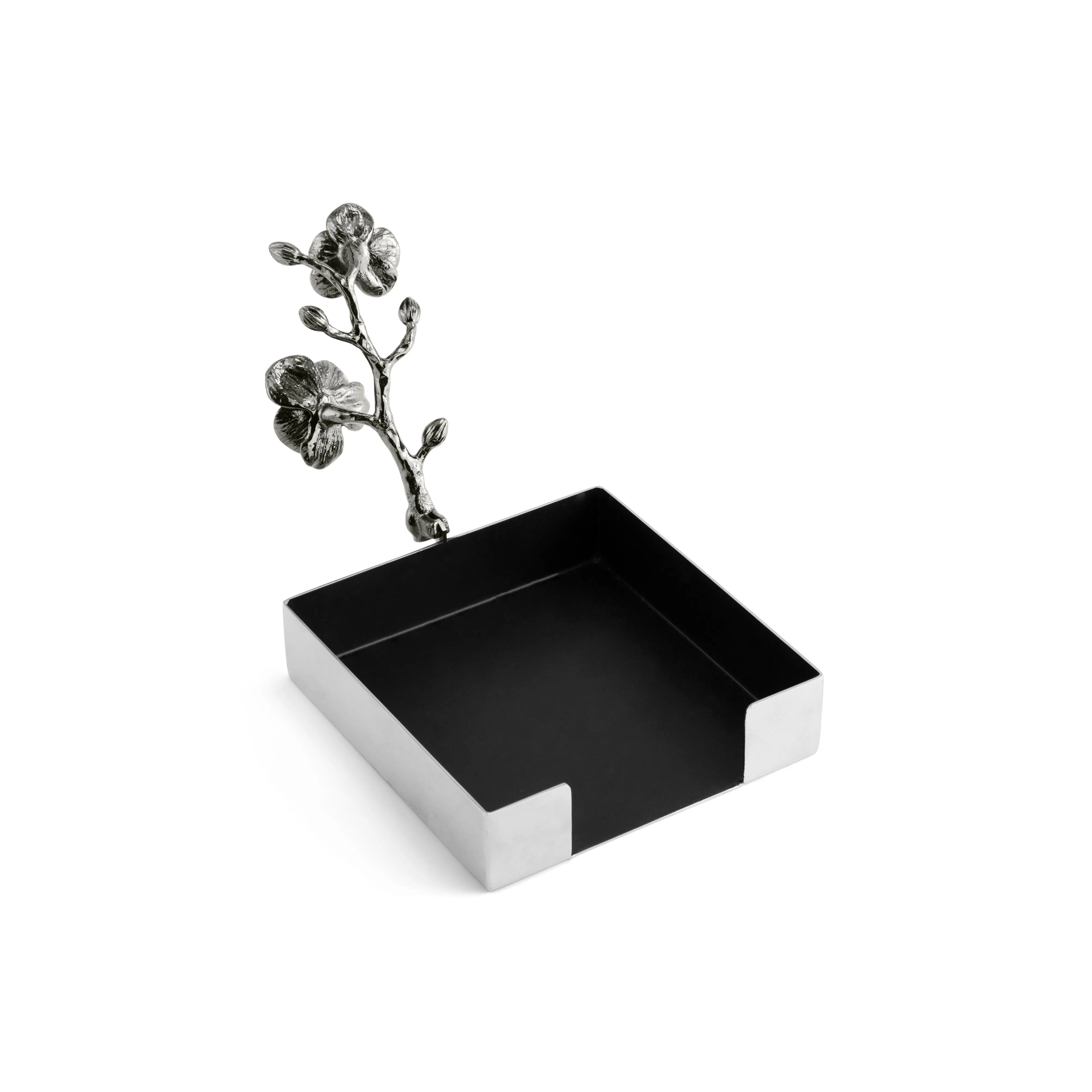 Black Orchid Napkin Holder