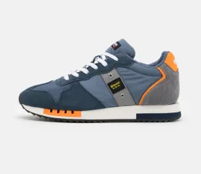 Blauer Queens Stonewashed Blu Arancio