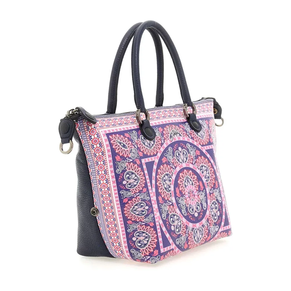 Borsa Donna a Mano con Tracolla GABS G3 PLUS Holiday in Pelle stampa Mandala Media