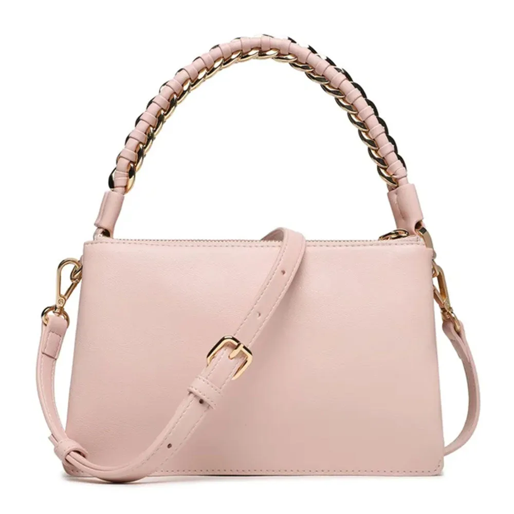 Borsa Donna a Spalla LOVE MOSCHINO linea Wanderlust color Cipria