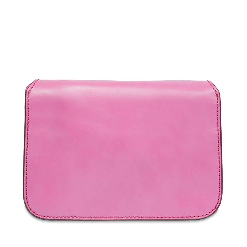 Borsa Donna a Tracolla Media THE BRIDGE in Pelle Rosa linea Lucrezia