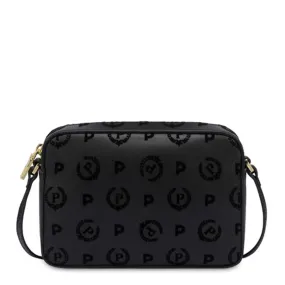 Borsa Donna a Tracolla POLLINI Linea Heritage Flock Nero