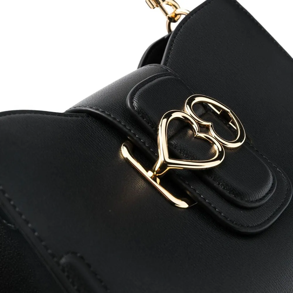 Borsa Donna Hobo LOVE MOSCHINO linea Love Bridge Nera