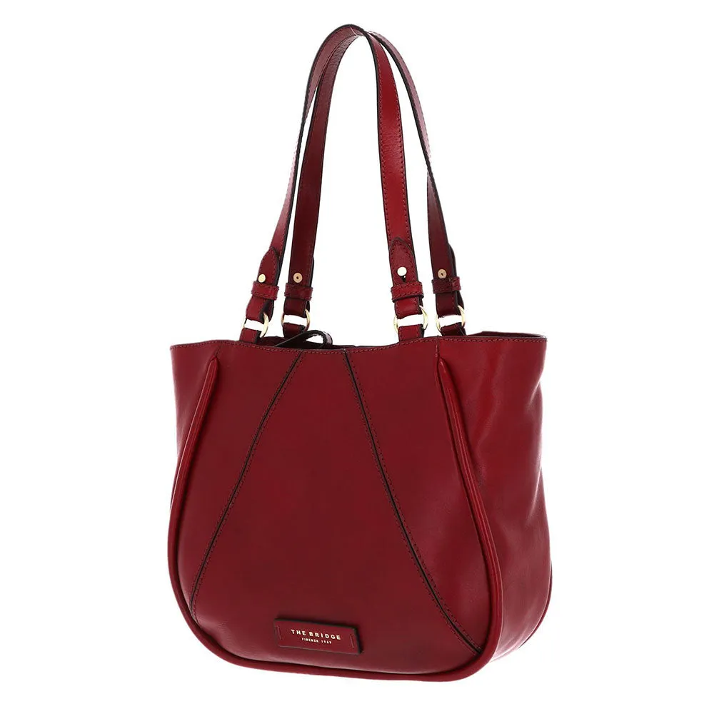 Borsa Donna Shopper THE BRIDGE linea Brigida in Pelle Rossa