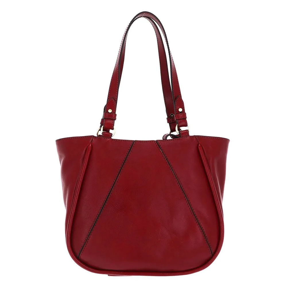 Borsa Donna Shopper THE BRIDGE linea Brigida in Pelle Rossa