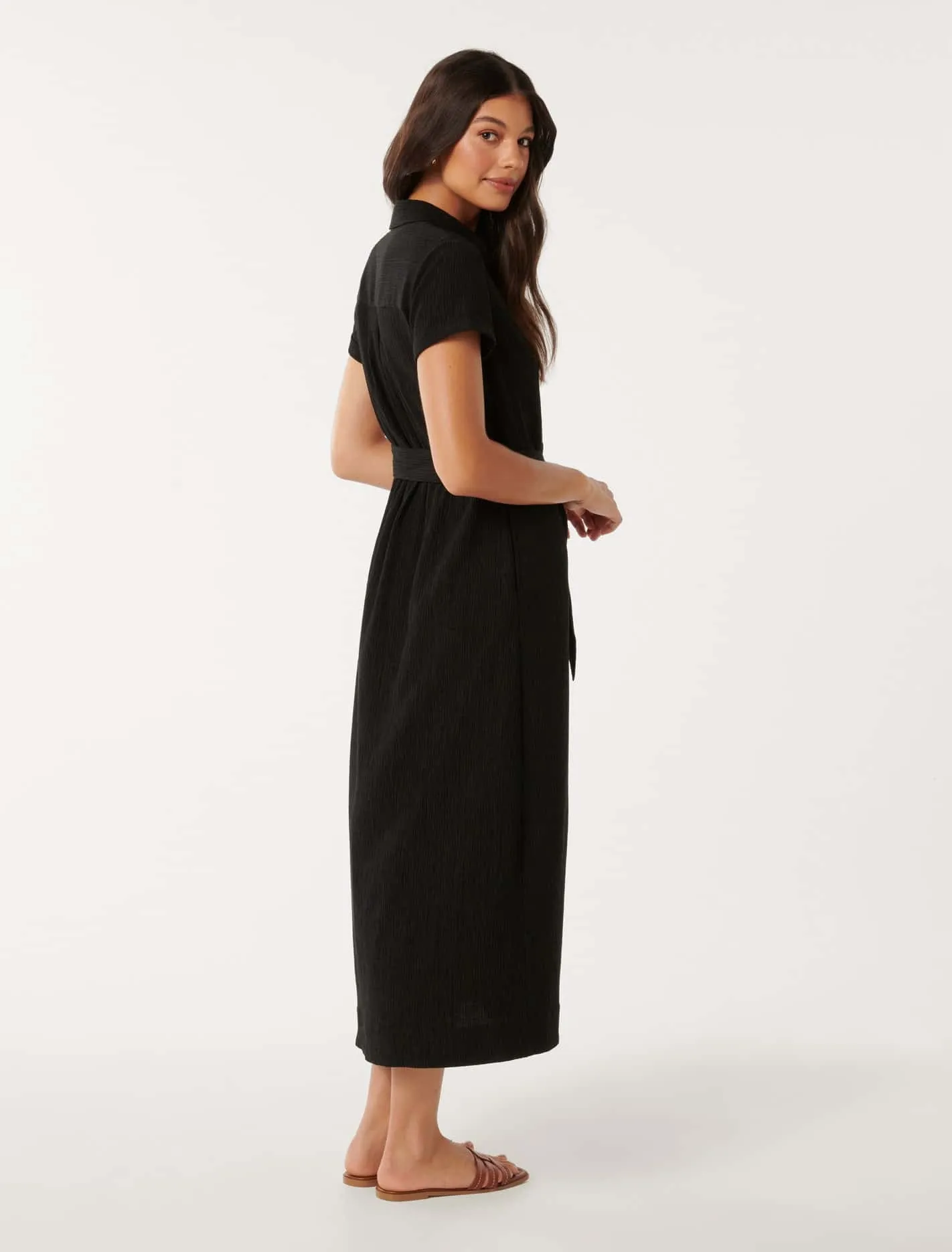 Briley Textured Shirt Dress