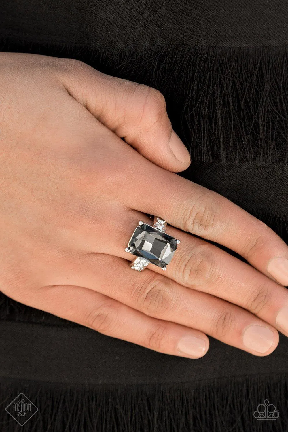 Bring Down the POWERHOUSE Silver Ring - Paparazzi Accessories