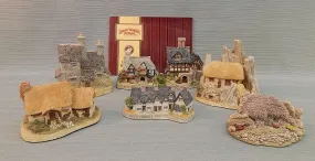 British Cottage Figurines - Set of 7