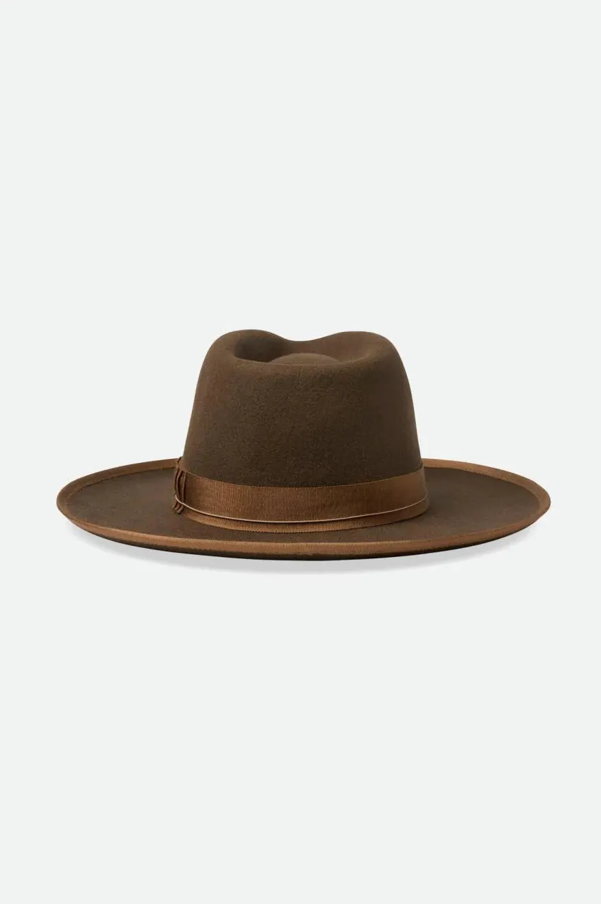 Brixton Reno Fedora Cowboy Hat - Brown/Brown