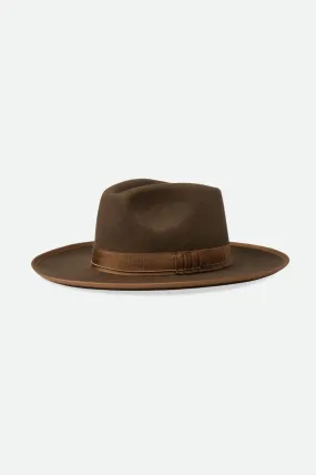 Brixton Reno Fedora Cowboy Hat - Brown/Brown