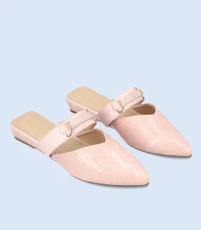 BW8158-TEA PINK-Women Casual Mules