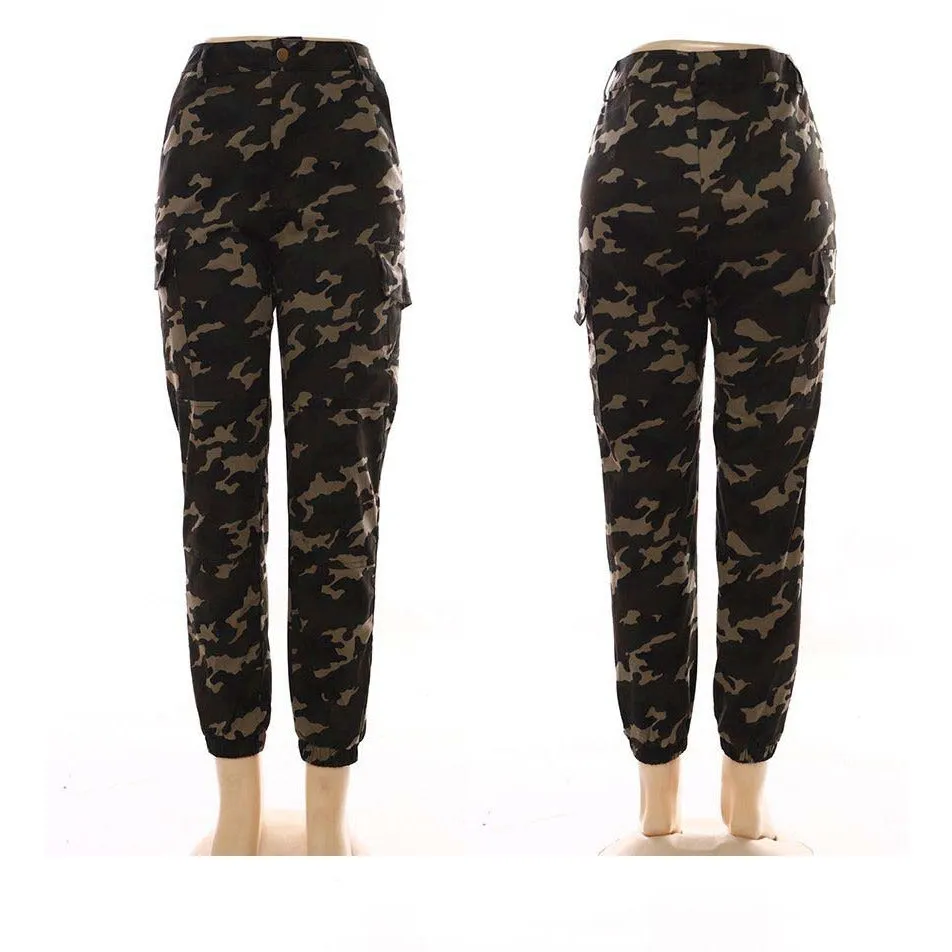 Camouflage Tied Ankle Pant