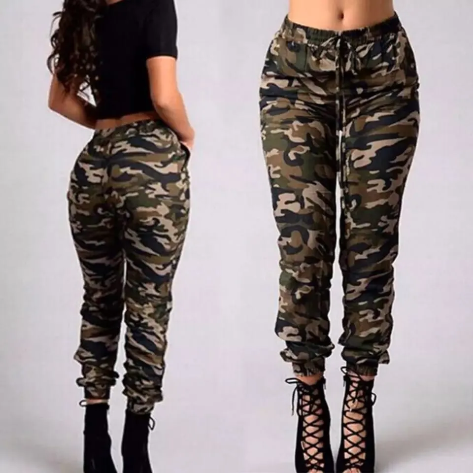 Camouflage Tied Ankle Pant