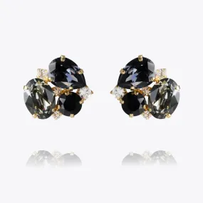 Carolina Earrings / Black Diamond Combo