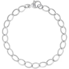 Charm Bracelet- Dapped Curb Link