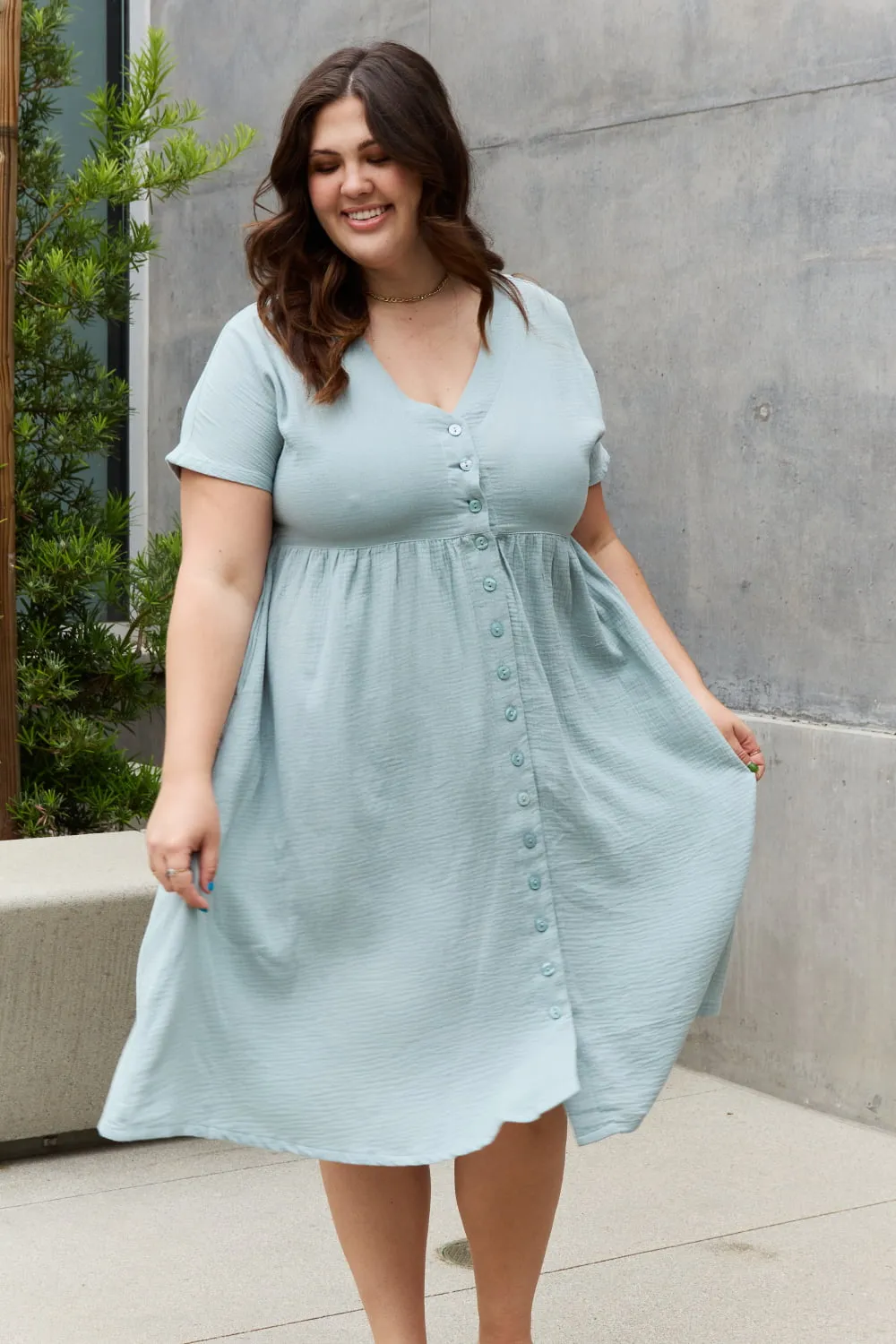 Charming Beach Midi Dress for Wedding Guests by Sweet Lovely By Jen